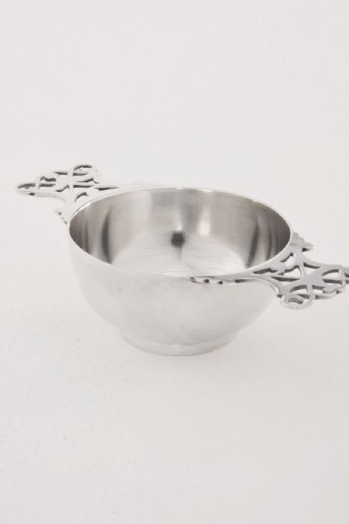 fig 1. Solid Silver Edwardian Quaich 1910