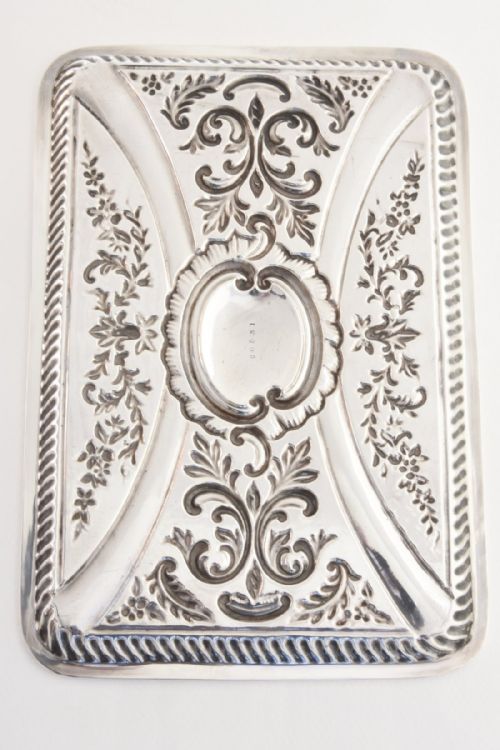 fig 1. Victorian Art Nouveau Silver Tray 1897