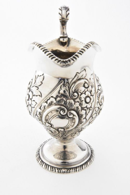 fig 1. Victorian Solid Silver Cream Jug 1900