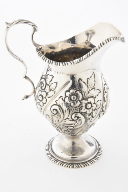 fig 3. Victorian Solid Silver Cream Jug 1900