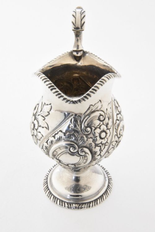 fig 4. Victorian Solid Silver Cream Jug 1900