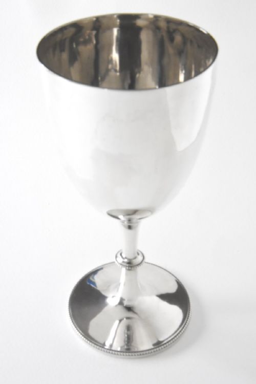 fig 1. Edwardian Silver Goblet 1903