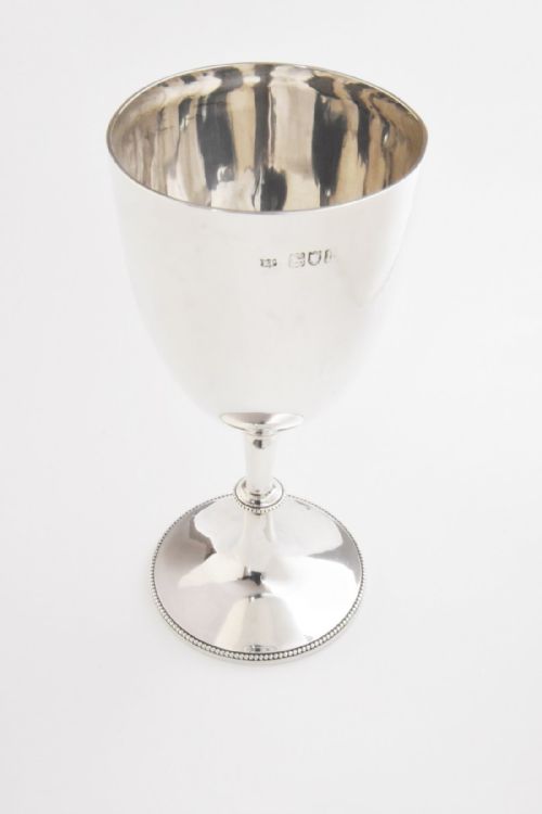 fig 2. Edwardian Silver Goblet 1903