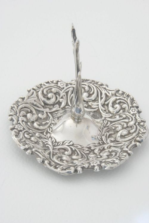 Edwardian Solid Silver Ring Tree 1906