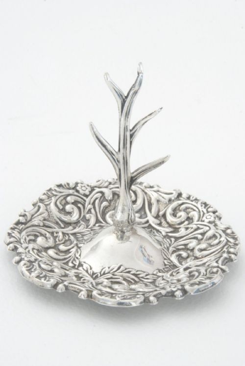 fig 1. Edwardian Solid Silver Ring Tree 1906