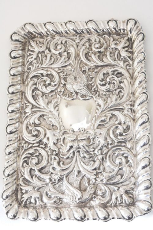 Silver Dressing Table Tray -1897 - James Deakin & Son