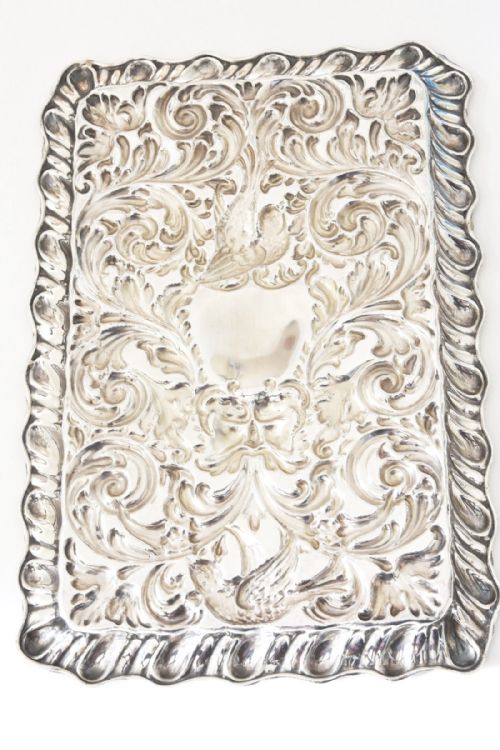 fig 1. Silver Dressing Table Tray -1897 - James Deakin & Son