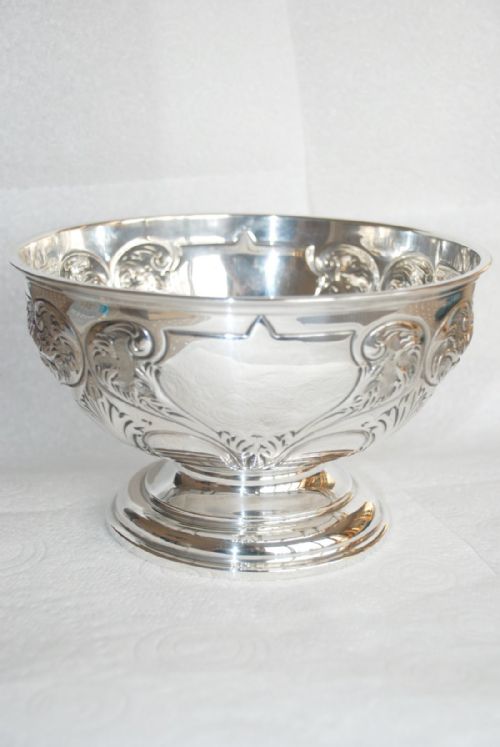 Large Silver Rose Bowl - 1903