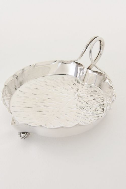 fig 1. Superb Solid Silver Leaf Shaped Dish - Hukin & Heath