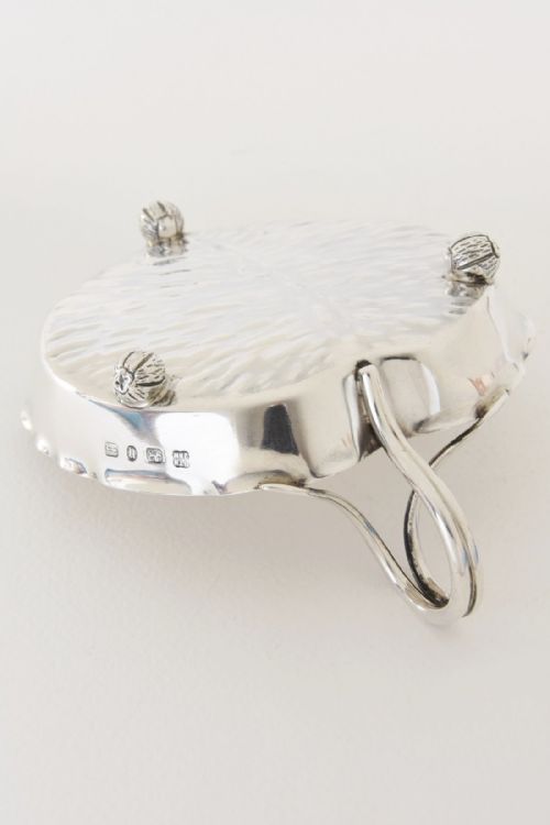 fig 3. Superb Solid Silver Leaf Shaped Dish - Hukin & Heath