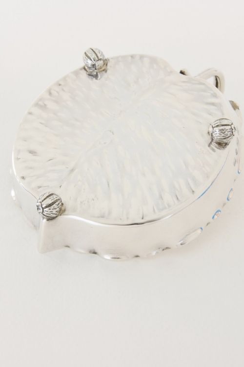 fig 4. Superb Solid Silver Leaf Shaped Dish - Hukin & Heath