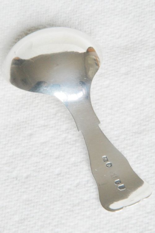 fig 1. Victorian Solid Silver Tea Caddy Spoon 1838