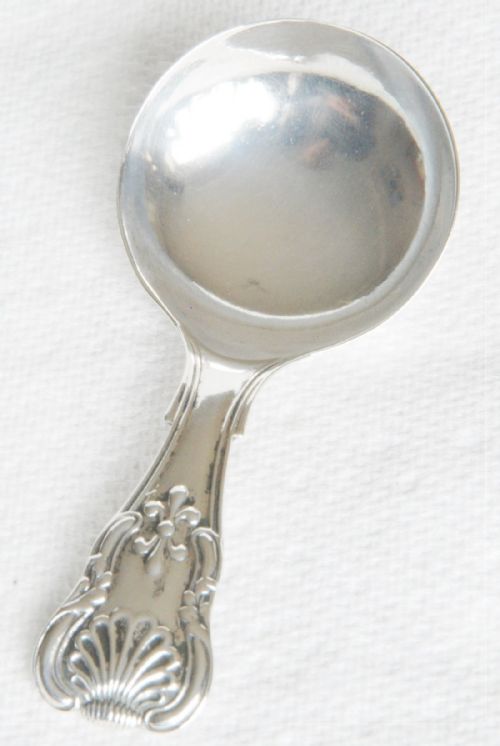 fig 2. Victorian Solid Silver Tea Caddy Spoon 1838