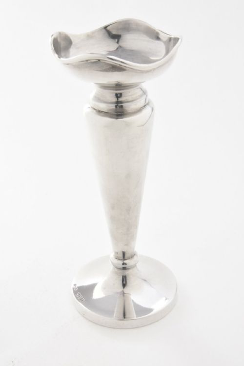 fig 1. Solid Silver Trumpet Vase 1916