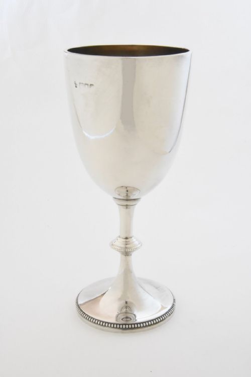 fig 1. Edwardian Solid Silver Goblet 1902