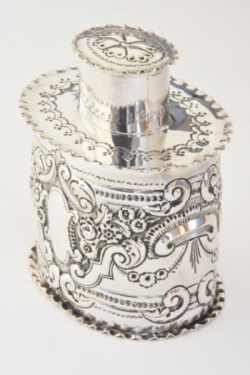 fig 2. Late Victorian Tea Caddy by G.M.Jackson 1896