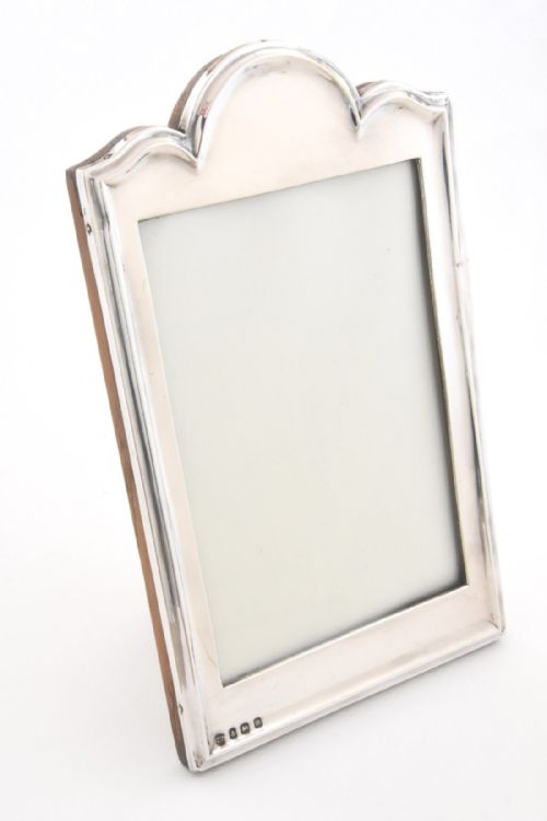 Antique Silver Oak Backed Photo Frame - 1911