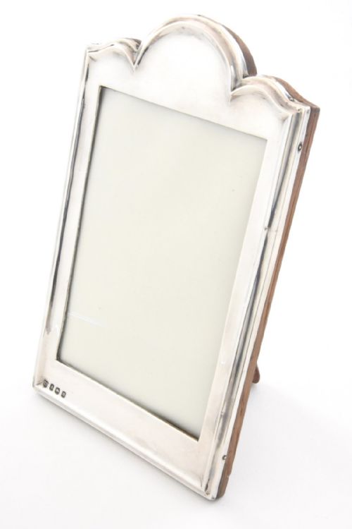 fig 1. Antique Silver Oak Backed Photo Frame - 1911