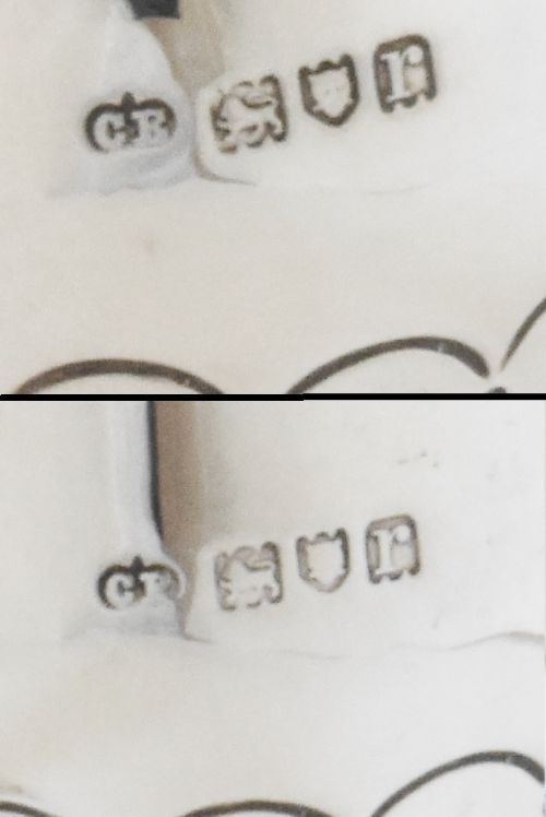 fig 4. Pair of Solid Silver Posy Vases 1912