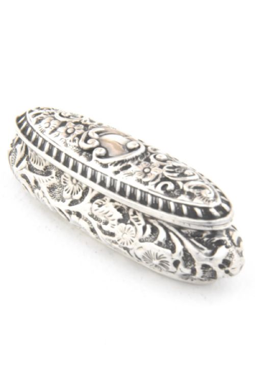 Edwardian Silver Snuff Box / Trinket Box 1902