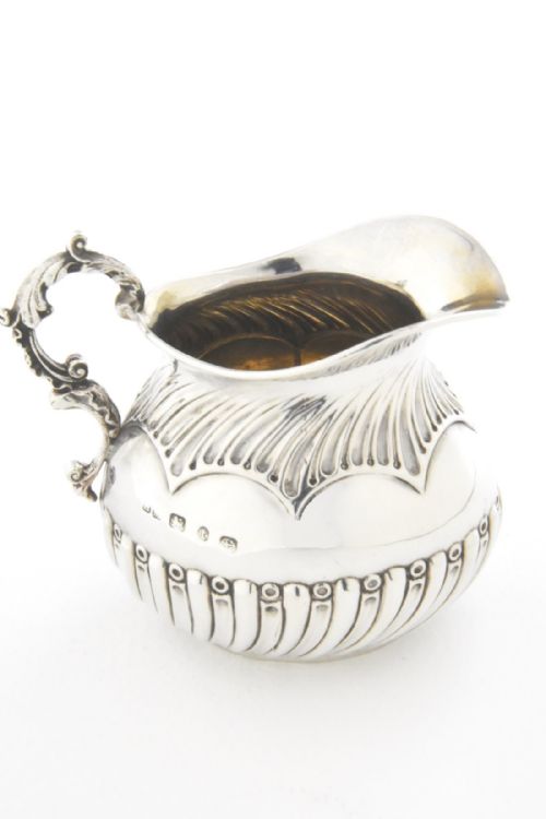 fig 2. Victorian Solid Silver Cream Jug - 1893