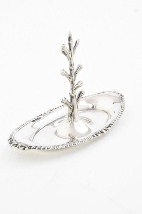 fig 1. Edwardian Solid Silver Ring Tree 1903