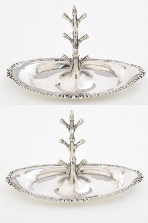fig 2. Edwardian Solid Silver Ring Tree 1903