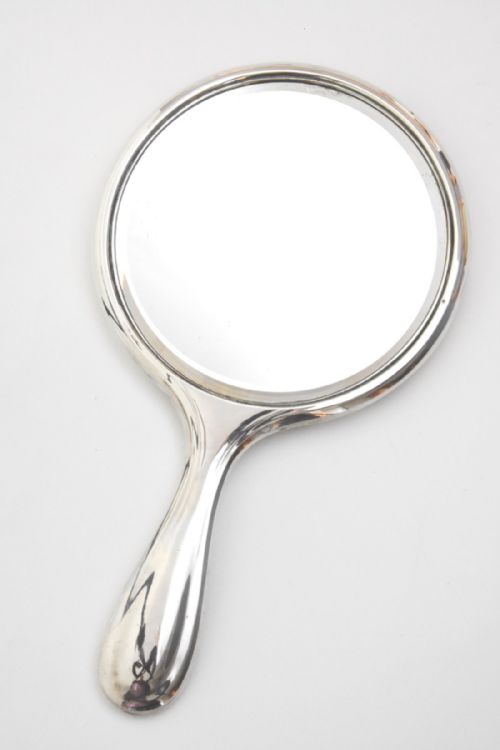 fig 2. Engraved Silver Hand Mirror 1916