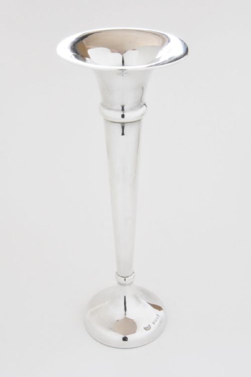 Solid Silver Trumpet Vase 1918
