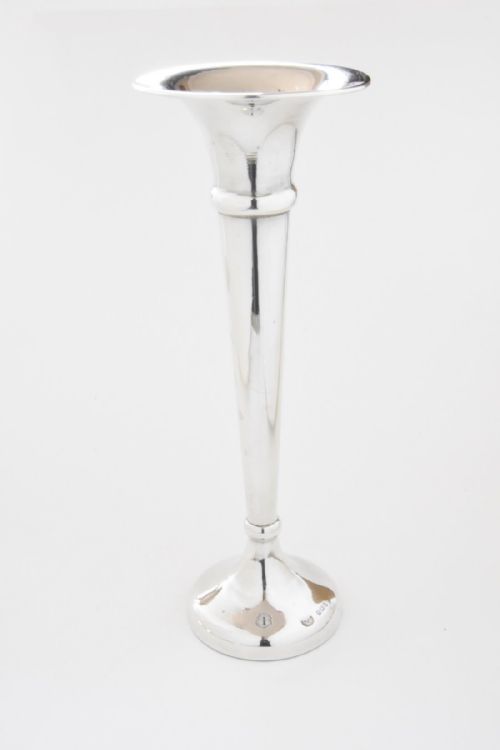 fig 1. Solid Silver Trumpet Vase 1918