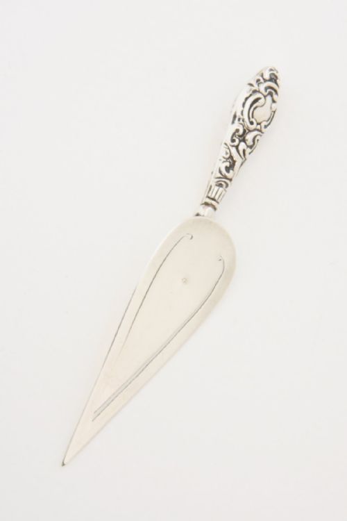 fig 2. Victorian Silver Trowel Bookmark 1900