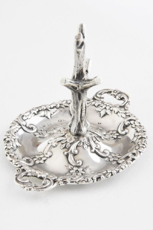 fig 1. Edwardian Solid Silver Ring Tree 1904