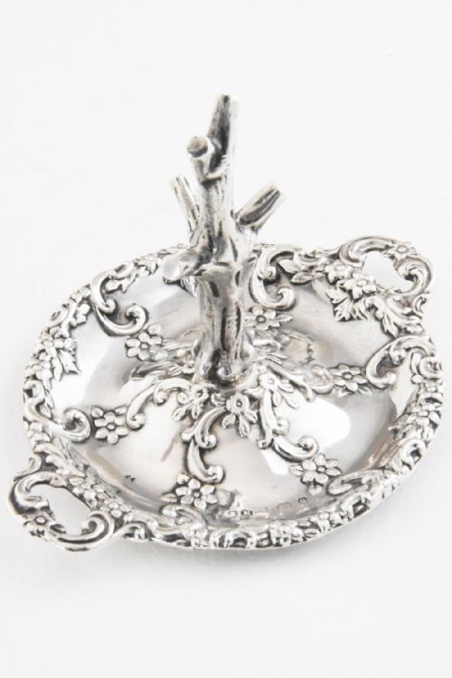 fig 2. Edwardian Solid Silver Ring Tree 1904