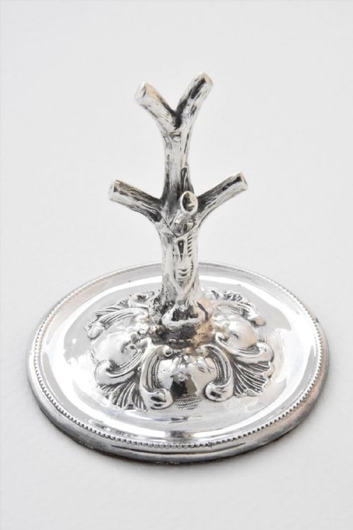 fig 1. Edwardian Solid Silver Ring Tree 1903