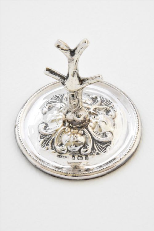 fig 2. Edwardian Solid Silver Ring Tree 1903