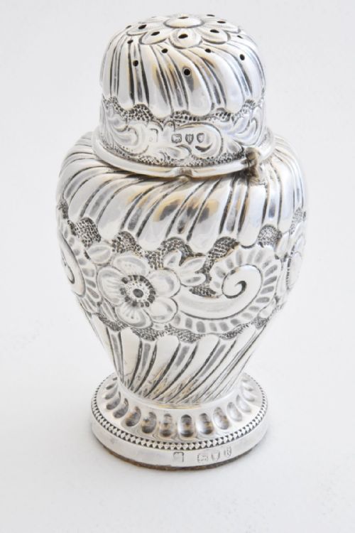 Solid Silver Sugar Shaker 1892