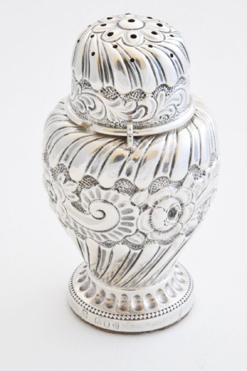 fig 1. Solid Silver Sugar Shaker 1892