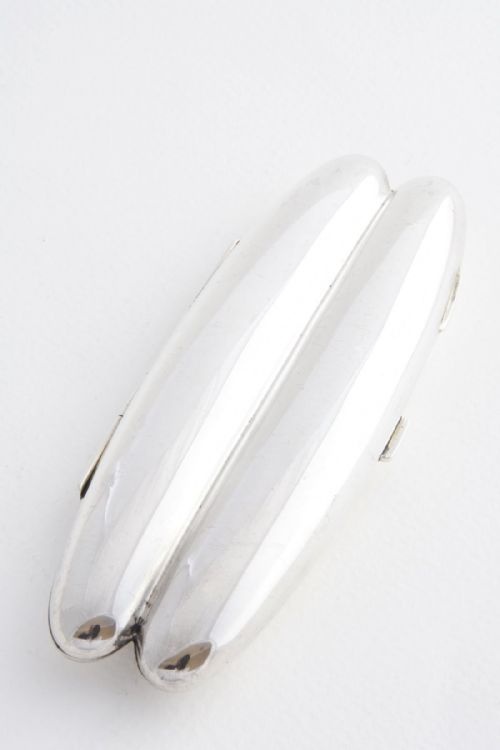 fig 1. Solid Silver Double Cigar Case 1912