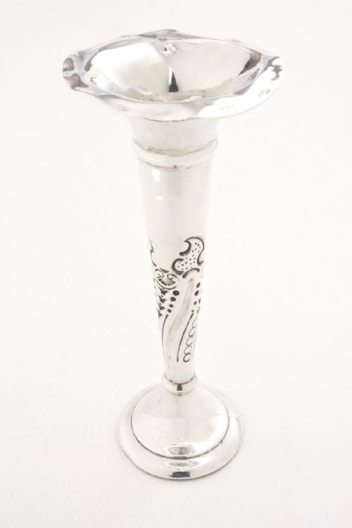 Silver Art Nouveau Vase - Chester 1918