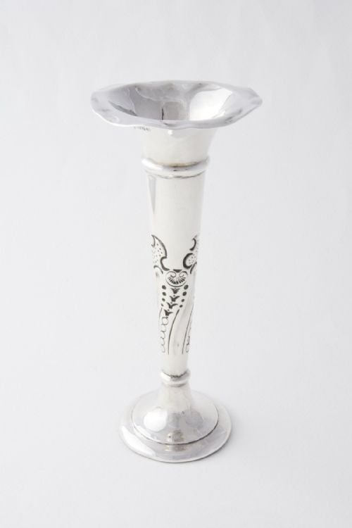 fig 2. Silver Art Nouveau Vase - Chester 1918