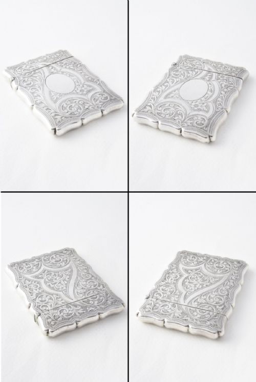 fig 4. Edwardian Solid Silver Card Case 1903