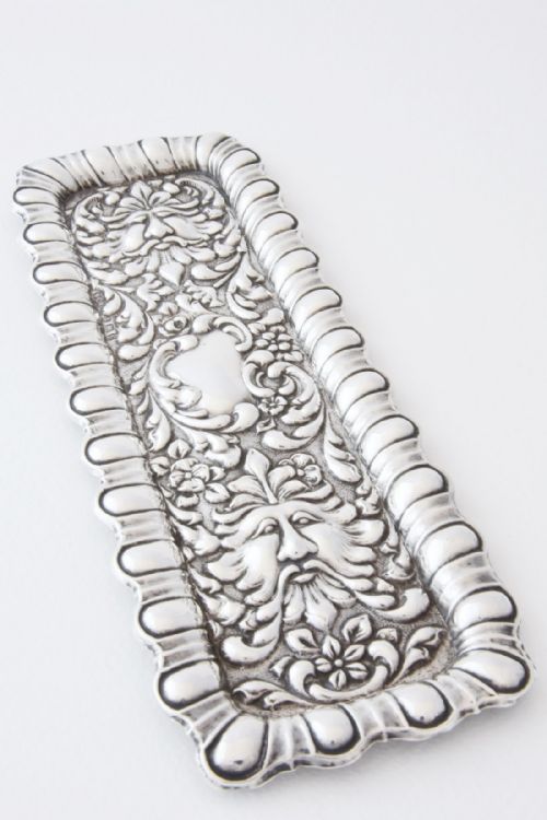 fig 2. Edwardian Solid Silver Pen Tray 1902