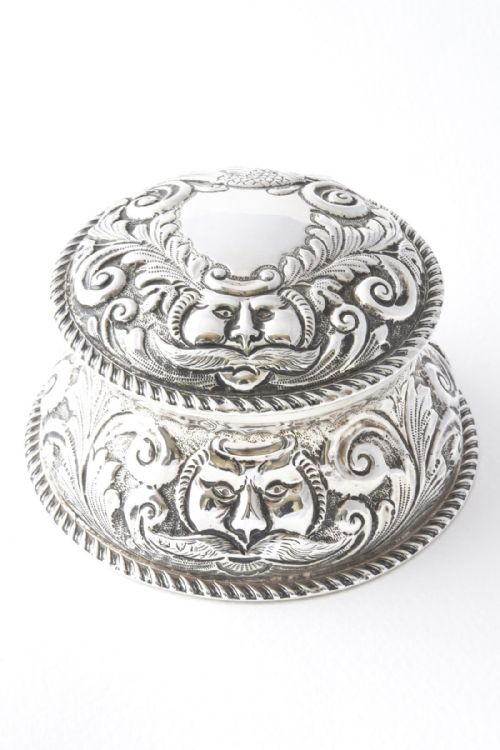 fig 2. Rare & Unusual Victorian Solid Silver Inkwell 1897