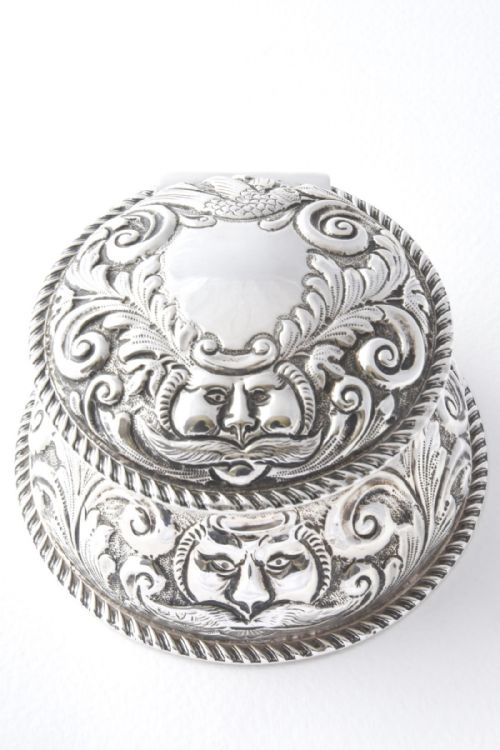 fig 3. Rare & Unusual Victorian Solid Silver Inkwell 1897