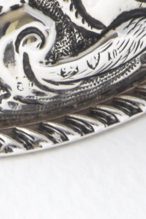 fig 4. Rare & Unusual Victorian Solid Silver Inkwell 1897