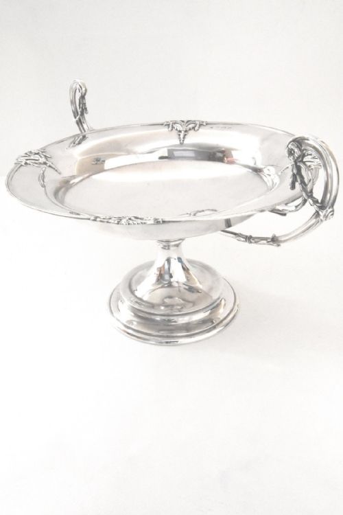 Large Solid Silver Tazza 1912