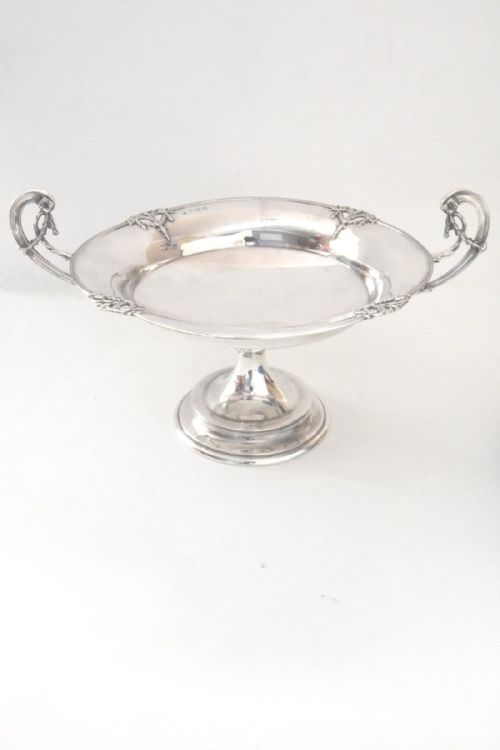 fig 1. Large Solid Silver Tazza 1912