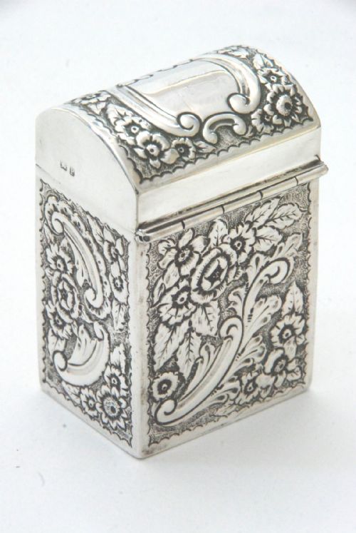 fig 3. Victorian Silver Playing Card Case - Nathan & Hayes - Chester 1898