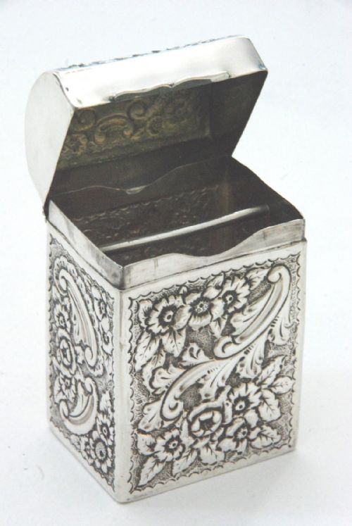 fig 4. Victorian Silver Playing Card Case - Nathan & Hayes - Chester 1898