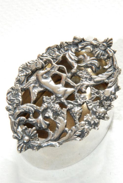 Edwardian Solid Silver Potpourri Box 1911